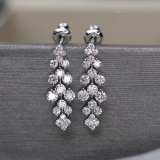 14k Gold 1.13 Ct Natural H Diamond Earrings