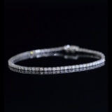 14k Gold 2.00 Ct Natural H Diamond Bracelet