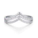 14k Gold 0.25 Ct Natural H Diamond & Eternity Band Ring
