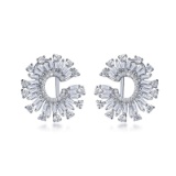 14k Gold 1.20 Ct Natural H Diamond Earrings