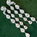 14k Gold 1.40 Ct Natural H Diamond Earrings