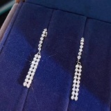 14k Gold 0.90 Ct Natural H Diamond Earrings