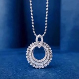14k Gold 1.00 Ct Natural H Diamond Pendant