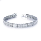 14k Gold 2.47 Ct Natural F-g Diamond Bracelet