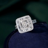 14k Gold 0.85 Ct Natural H Diamond Ring