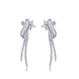 14k Gold 0.55 Ct Natural F-g Diamond Earrings