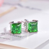 14k Gold 3.50 Ct Natural Tourmaline Earrings