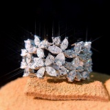 14k Gold 1.25 Ct Natural H Diamond Ring