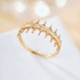 14k Gold 0.25 Ct Natural H Diamond Ring