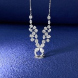 14k Gold 2.13 Ct Natural H Diamond Necklace