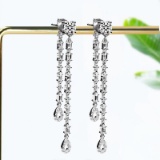 14k Gold 1.19 Ct Natural H Diamond Earrings
