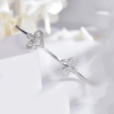 14k Gold 0.30 Ct Natural H Diamond Bangle