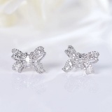 14k Gold 0.73 Ct Natural H Diamond Earrings