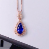 14k Gold 1.53 Ctw Natural Sapphire & Diamond Ring
