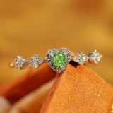14k Gold 0.35 Ct Natural Color Diamond Ring