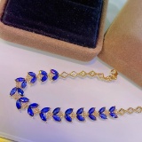 14k Gold 6.26 Ct Natural Sapphire & Diamond Bracelet