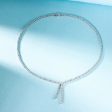 14k Gold 3.81 Ct Natural H Diamond Necklace