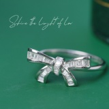 14k Gold 0.25 Ct Natural H Diamond & Butterfly Ring