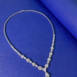 14k Gold 2.39 Ctw Natural H Diamond Necklace