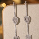 14k Gold 1.16 Ct Natural H Diamond Earrings
