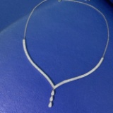 14k Gold 1.30 Ctw Natural H Diamond Necklace