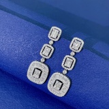14k Gold 3.10 Ctw Natural H Diamond Earrings