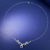14k Gold 2.13 Ctw Natural H Diamond Necklace