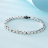 14k Gold 0.83 Ct Natural H Diamond Bracelet