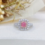 14k Gold 1.00 Ctw Natural Pink Diamond & Diamond Ring/pendant