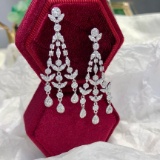 14k Gold 2.06 Ct Natural H Diamond Earrings
