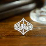 14k Gold 0.60 Ct Natural H Diamond Ring