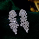 14k Gold 1.1 Ct Natural H Diamond Earrings