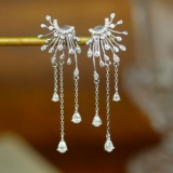 14k Gold 0.60 Ct Natural H Diamond Earrings