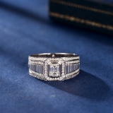 Gia Certified 14k Gold 0.89 Ctw Natural J Si1 Emerald Diamond & Men¡¯s Ring