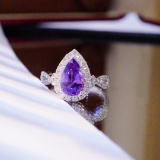 14k Gold 2.65 Ctw Natural Sapphire & Diamond Ring