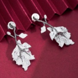 14k Gold 2.13 Ctw Natural H Diamond Earrings
