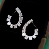 14k Gold 1.58 Ct Natural H Diamond Earrings