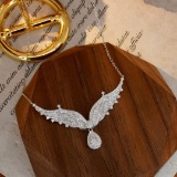 14k Gold 0.73 Ct Natural H Diamond Necklace
