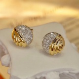 14k Gold 0.34 Ct Natural H Diamond Earrings