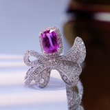 14k Gold 2.24 Ctw Natural Sapphire & Diamond Ring