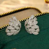14k Gold 0.9 Ct Natural H Diamond Earrings
