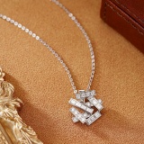 14k Gold 3.97 Ct Natural H Diamond Pendant