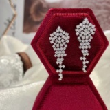 14k Gold 1.88 Ct Natural H Diamond Earrings