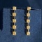 14k Gold 0.99 Ct Natural Yellow Diamond Earrings