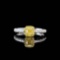 14k Gold 0.30 Ct Natural Yellow Diamond & Diamond Ring