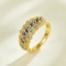 14k Gold 0.90 Ctw Natural Sapphire & Diamond Ring