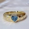 14k Gold 0.40 Ct Natural Sapphire & Diamond Ring