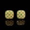 14k Gold 0.96 Ctw Natural Emerald & Diamond Earrings