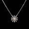 14k Gold 0.55 Ct Natural H Diamond Necklace