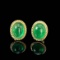 14k Gold 2.55 Ct Natural Emerald Earrings